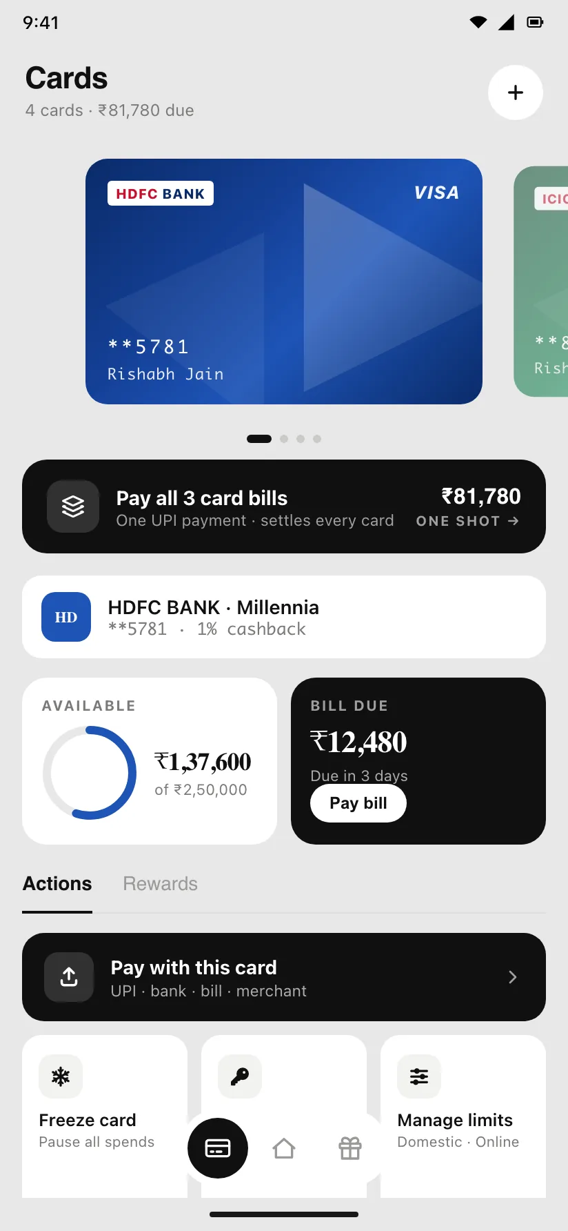 Rally app — pay any bank's credit-card bill from one place